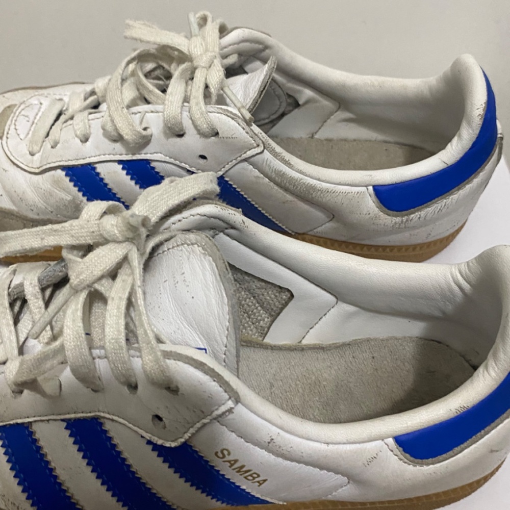 *****SOLD*****Adidas Samba Size 6 1/2 Women”s  Classic White  Sneakers , - Picture 6 of 11